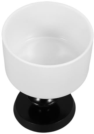 MFUPR Desserttassen, Glas-Dessertschalen, hohe Keramiktasse, Keramik-Getränkekelch, Keramik-Dessertkelch, Keramik-Eisbecher, Kelch, Dessertbecher, Eiscremebehälter(Black)