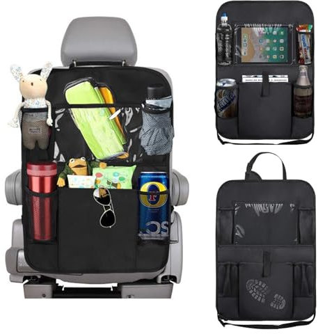 WHLXQ 2 Stück Autositz Organizer für VW Transporter T5 & T6/6.1, Kinder Rücksitz Organizer, Rücksitz Organizerwith Tablet Storage, Item Organizer