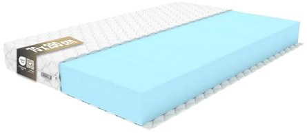 REM-Sen Matratze 70x200cm Höhe 10 cm Härtegrad 4 (H4) aus elastischem Polyurethanschaum mit Komfortschaum und Dreilagige Membranhülle, Matratze für Kinder, Erwachsene Öko-Tex Zertifiziert