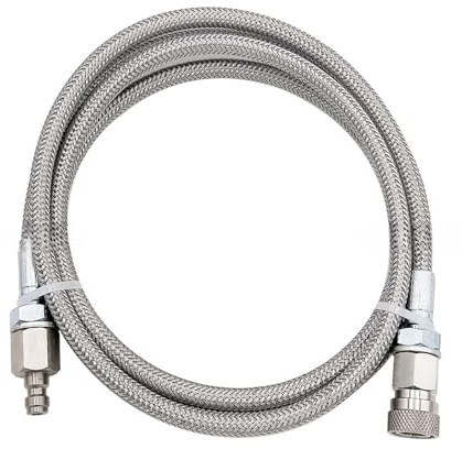 Upgrades CO2 Refilling Connector Set with 60 Inch Hose Sodas Machine CO2 Hose Adapter Quick Fixing for Sodas Stream Machines Sodas Water Hose Adapter