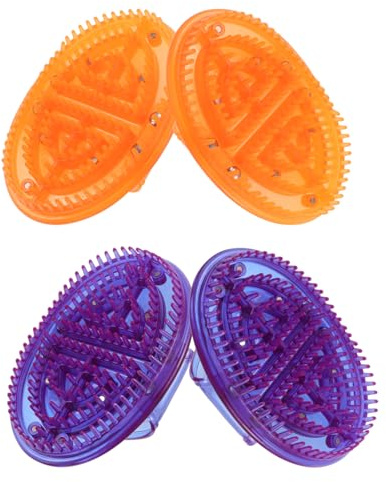 BIUDECO 4pcs Handheld Meridian Massage Brush Set PVC Material 160g Each Full Body Relaxation Tool Spa Pressure Massage Device for Muscle Meridian Care and Body Circulation