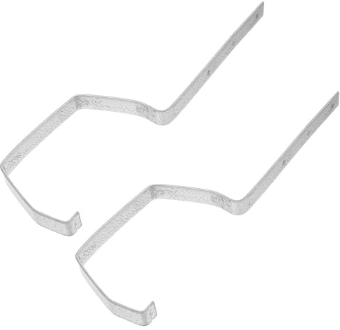 Didiseaon 2pcs Metal Rain Gutter Brackets Iron Holders for Gutter Hardware Easy Install Rainwater Channeling Rack for Balconies Garages