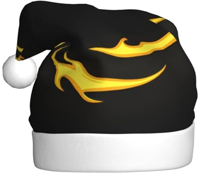 YYHWHJDE Burning wind fire ball Prints Christmas Hat for Adult quality festive accessory crafted soft, lightweight