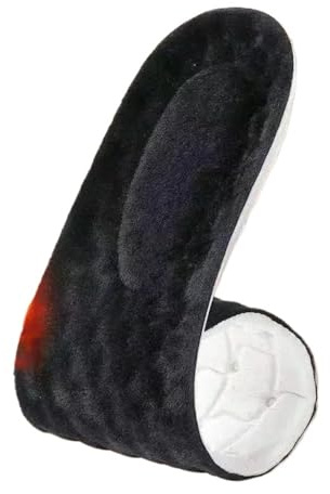 Självuppvärmda termiska sulor for vintervärme, Memory Foam & Ull-inlägg for män och kvinnor, sportskor självuppvärmande skokuddar(Black,39-40)