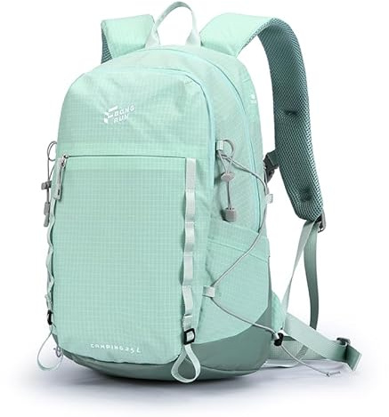 Waniki 25L Wanderrucksack Damen Herren Reiserucksack Wasserdicht Rucksack | Leicht Tagesrucksack mit Brustgurt und 3D Air Mesh Rückenbelüftung für Wandern Radfahren Klettern Camping Sport Reis