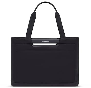 Kapten & Son Vaasa Einkaufskorb faltbar Schwarz 25 L | Korb Schwarz stabil | Inklusive Einkaufswagen-Chip & Magnetfach | Abwischbares Innenmaterial | Stilvoller Alltagsbegleiter | Shopping Basket
