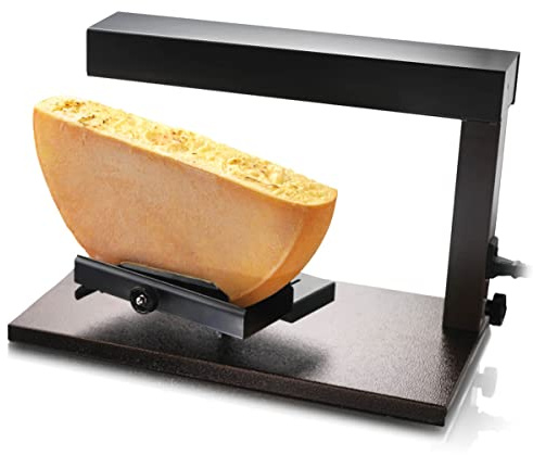 Boska Raclette Demi 220V / erwärmt den Käse mittels einer Wärmelampe/Edelstahl/Schwarz / 490 x 320 x 280 mm