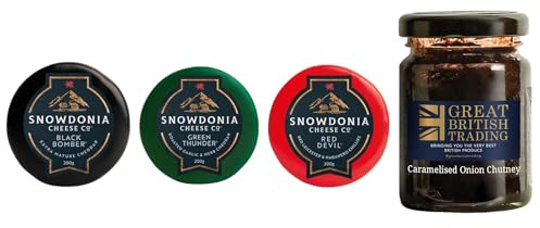 Snowdonia Cheese & Chutney Hamper, 3 x 200g