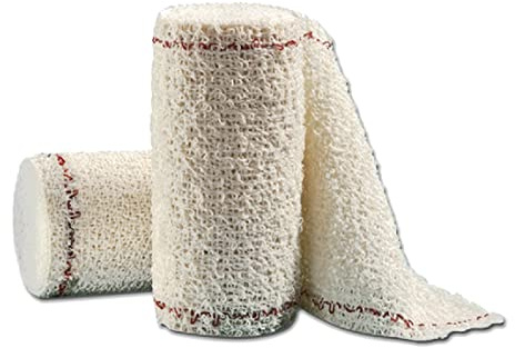 Previs Venda de Fijación Previcrepe S, Lavable a 60 ° C, Transpirable, Compresión Ligera, Tamaño 4 m x 5 cm, Paquete de 10 Rollos