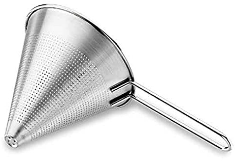 LACOR 60316V Spitzsieb mit Rundstiel 16 cm | Langlebiges Profi-Utensil; entwickelt für optimale Leistung und schnelle, unkomplizierte Reinigung in der Spülmaschine