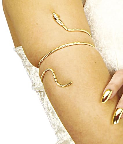 W WIDMANN MILANO Party Fashion - Schlangen Armband | Armreif im Cleopatra und griechische Göttin Look für Karneval und Mottoparty