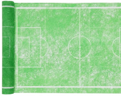 Feste e Decorazioni Santex - Strisce da tavola Campo di Calcio, Verde