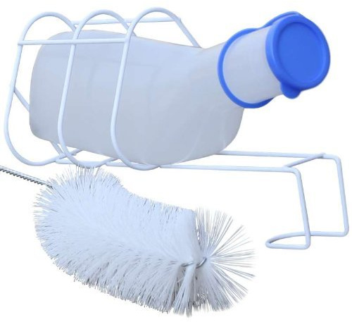 Urinflasche + Betthalter + Bürste PE Qualität Urinflaschen von Behrend-Homecare®