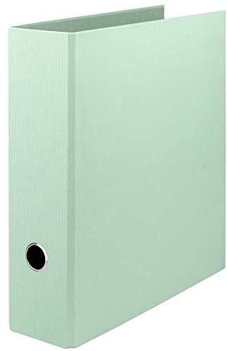 Rössler SOHO Ordner DIN A4 | Ordner A4 breit | Aktenordner A4 | Ordner breit mit Griffloch | DIN A4 Ordner mit Hebelmechanik | 320 x 285 x 85 mm | 1 Stück | Farbe: Grün | Mint | Aktenordner mit Hebelmechanik und Griffloch für Dokumente, Unterlagen und Büroorganisation