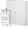 Sonew Smart Light Switch, Wireless Touch Intelligence Wall Switches, 12V 1 Way Light Wall Switch Panel with Receiver for Smart Home(White)
