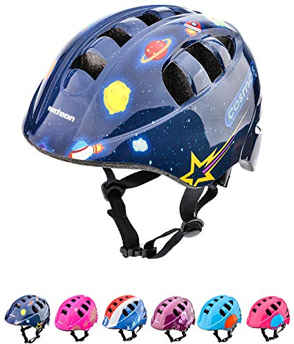 meteor® Kinder Bike Helmet Kinderfahrradhelm Sicherer Fahrradhelm Kinder Helm Roller-Helm Jungen Kinder-fahrradhelm für Mountainbike Inliner skaterhelm BMX fahradhelm Scooter