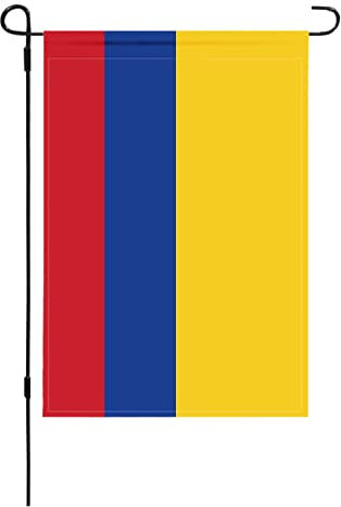 Mflagperft Drapeaux de jardin de la Colombie - 30,5 x 45,7 cm - Double face - Couleurs vives et résistantes à la décoloration - Pour décoration intérieure et extérieure (Colombie)