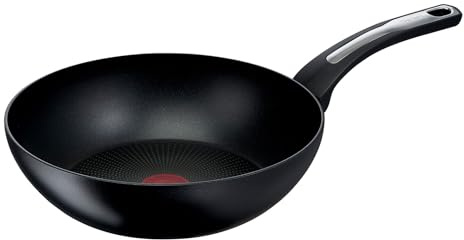 Tefal Poele Wok 28 cm, Induction, Revetement antiadhésif, Fabriqué en France, Selection G2841932