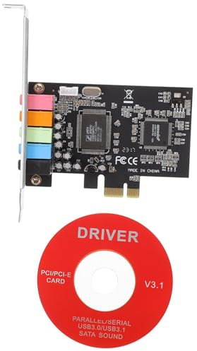 BESTonZON 3pcs Pcie Sound Card Internal Audio Card Low Profile Bracket Digital Ports
