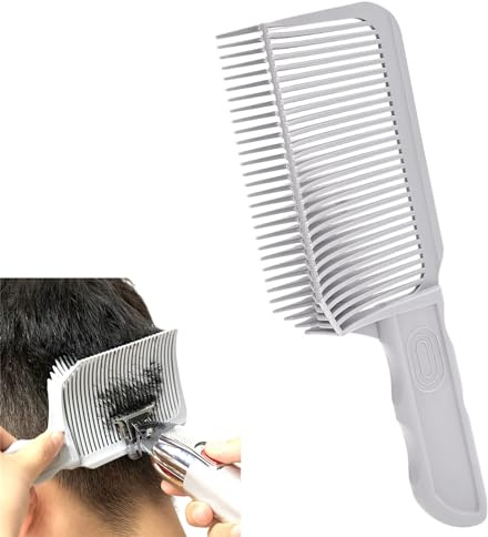 Barber Kamm Für Männer, Haarschneide Schablone, Gebogener Positionierkamm Für Männer Specially Designed Für Men's Haircut Sideburns Und Beard Styling, Haarschneidekamm Mit Abgerundeten Zähnen (1PC)