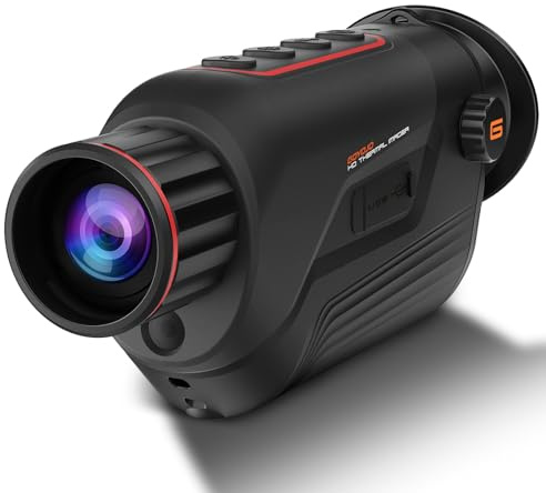 GOYOJO Thermal Imaging Monocular, 384x288(50Hz) @17μm Infrared Night Vision Detector with Long Battery Life, 25mm Focal Lens for Outdoor Night Vision Camera (25mm)