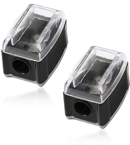 SGERUFZ 2 Stück Universal Makeup Sharpener Anspitzer, Handlich für Unterwegs