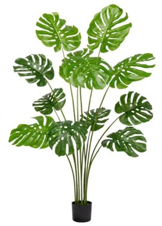 HPLWYM Plantas Monstera Artificiales Decorativas con Maceta, 160cm Planta Artificial Plants Grande Realista Exterior Interior Casa Oficina Hogar Grande Salón, Arboles Artificiales
