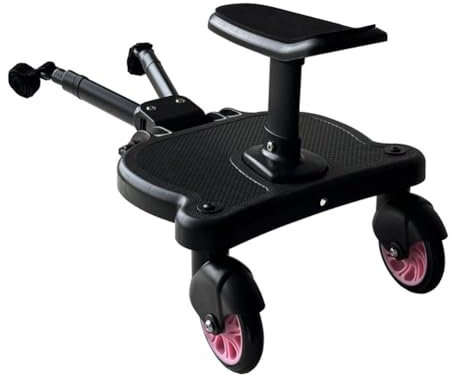 rujjftsy Universal Stroller Board,Buggy Board with Detachable Seat,2in1 Sit and Stand Board,Buggy Stroller Board Board Stroller