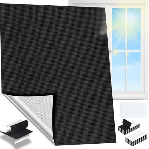 Store occultant - 100 % occultant - Avec - Protection solaire intérieure - Sans perçage - Protection contre la chaleur - Pour fenêtre de toit - Voyage - 200 x 145 cm