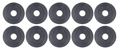 Locadenz 10 pcs Rohrschneiderrad, 18 mm OD 5mm ID 3,8 mm Breite Ultra dünner Schlauchschneider Ersatzrad, Mangan -Stahlschlauchsteiger Ersatzklinge
