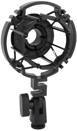 Sxhlseller Microphone Shock Mount for C2000 C3000 C4000 C214 C314 C414, Universal Mic Holder Stand, Microphone Shockmount, Reduce Noise, Anti Vibration