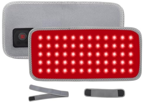 Strixorn Rotlichttherapie-Gürtel, Wärmegürtel Rücken mit 660/850nm, Akku Heizkissen Kabellos, Tragbar für Linderung von Muskel & Gelenkschmerzen, Geschenk für Frau & Mann