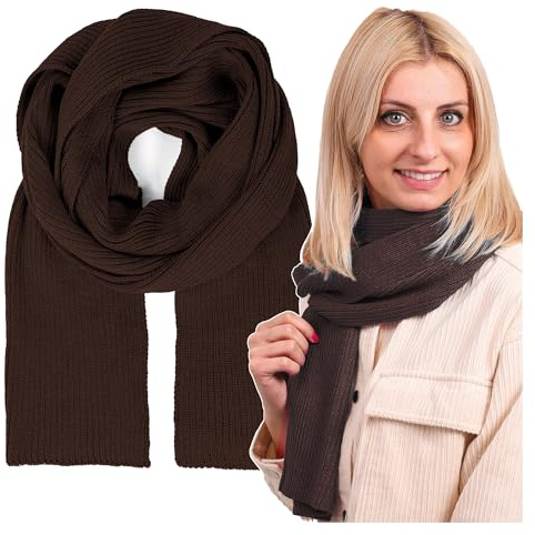 molti Damen Schal 100% Merinowolle – langer Winterschal (203 x 24 cm), warm & atmungsaktiv, OEKO-TEX zertifiziert | Farbauswahl