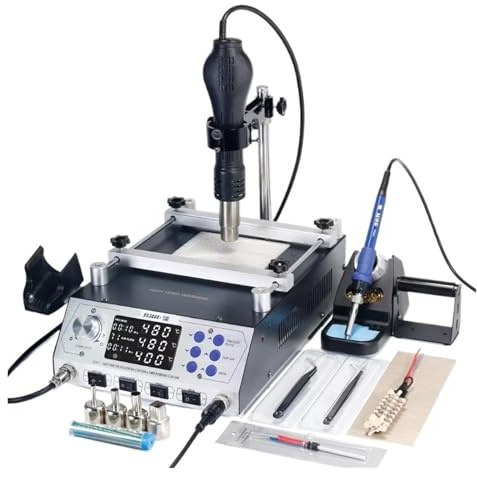 Soldering Station 1200W 3 in 1 Hot Air Gun Iron Preheating Desoldering Rework Welding Repair Tool Fast and Accurate