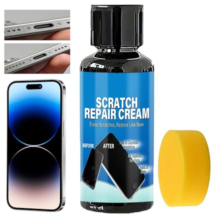 Crème de réparation pour téléphone portable - Crème de polissage pour téléphone portable - 30 g et 100 g - Pâte de réparation anti-rayures pour cadre en métal - Répare parfaitement les petites rayures