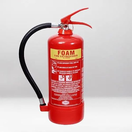 3L Fluorine-Free Foam Jewel Fire Extinguisher | Class A & B Fires | BS EN3 Kitemarked | Wall Mount Bracket