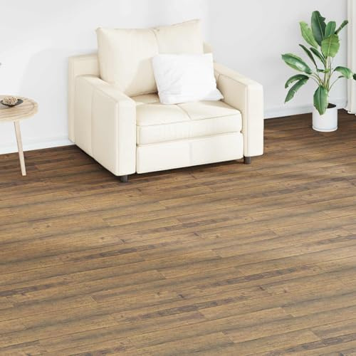 Ordellia 18 tablones de suelo autoadhesivos de PVC color nogal para interiores, 2,51 m2, 91,5 x 15 cm, fácil de limpiar, para renovación, colocación, salón, cocina, pasillo, sótano