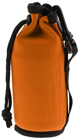 Sharplace Flaschenhülle Neopren Isolierhülle mit Karabiner für Trinkflasche Wasserflasche mitzunehmen, bei Angeln Wandern Bergsteigen usw, Orange