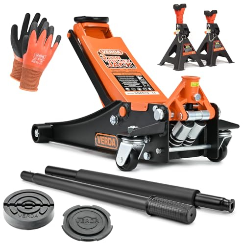 2X Unterstellböcke Stützböcke 3T, 295-425 mm, mit Sicherung VERSTÄRKT Wagenheber Ständer Modellwahl Wagenbock Werkstattstände Profi Reifenwechsel Abstellbock Auto Heber Gummi PKW Wohnmobil SN2432