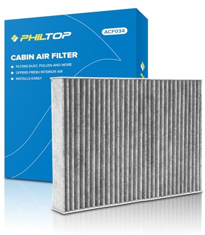 PHILTOP Cabin Air Filter w/Activated Carbon, Compatible with CF11854 Nissan Rogue 2014-2020, Rogue Sport 2017-2022, Carbon Filter Up Dust Pollen Odor