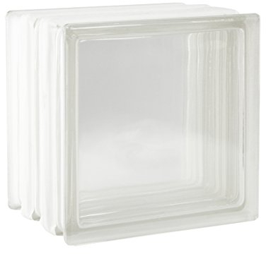 2 Stück Fuchs Design Glassteine Vollsicht Klar 19x19x15 cm - F60 (Brandschutz)