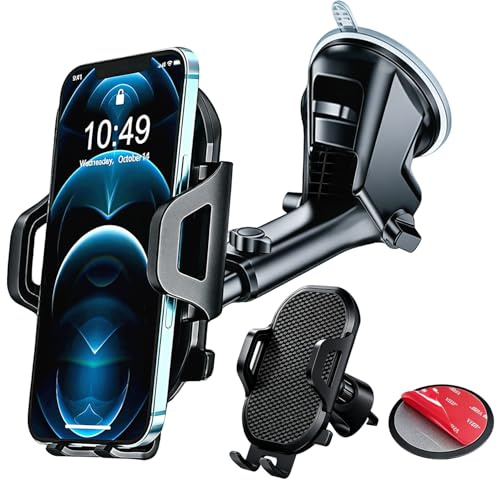 Car Phone Mount,3 in 1 Super Stable for Dashboard/Windscreen/Air Vent Phone Holder for Samsung Galaxy A55 A35 A57 A37 A27 A25 A56 5G A36 A26 A15 A16 A53 A52 A52S S25 Plus/Ultra A32 A13 A03S A34 A22