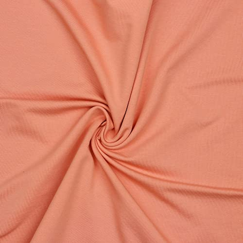 French Terry Uni Meterware Tex + GOTS zertifiziert über 50 Farben zur Auswahl Sweat (008 I Rosa, 50 x 150cm)
