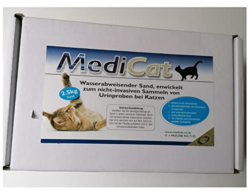 MediCat Katzenstreu | 2,5 kg | Zur Harngewinnung | Für alle Tiere, bei denen Urinproben benötigt werden geeignet | Stressfreie Methode zur Sammlung von Urinproben