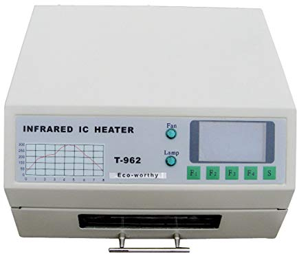 Horno de reflujo infrarrojo del calentador de la soldadura BGA IC T962 con ventana cajón 180×235MM 800Watt