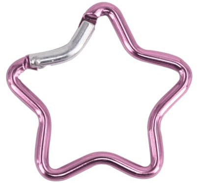 URTERYSER Kletterkarabiner, robuster Verschlusshaken für Camping, Angeln, Wandern, Reisen, Aluminiumlegierung, Karabinerhaken, Sternform, Kletterschnalle