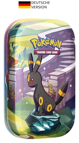 Pokémon - TRADING CARD GAME - Mini Tin Box Crimson & Purple - Prismatic Developments Nachtara (2 Booster Packs & 1 Münze)
