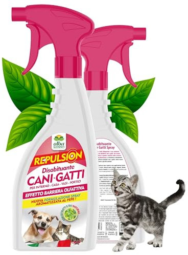 Albagarden - Disabituante Gatti E per Cani - Formula al Pepe - Repellente E Barriera Olfattiva Naturale Contro Le Cattive Abitudini Pipì - Spray X 750 ml