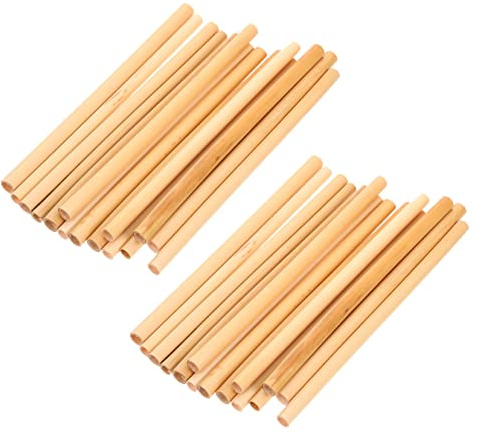LOORGVEL Natürliche Schilfrohre Bienenröhren 15cm Länge 0,5-0,8cm Durchmesser Bienenhaus Ersatzröhren Für Bestäubung Imkerei Zubehör 100 Stück