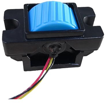 YKMYXZ, SMC102 Joystick Hall de un solo eje, negro, con varilla, manija industrial, control remoto de ingeniería, maniobra segura(B-d3=3rd+2nd,0.3 4.7V)